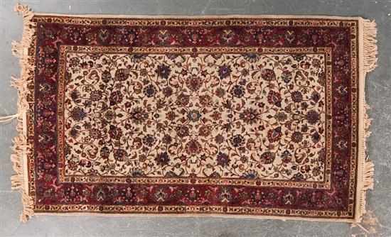 Appraisal: Josan Sarouk rug Iran circa x Estimate - Artificial fringes