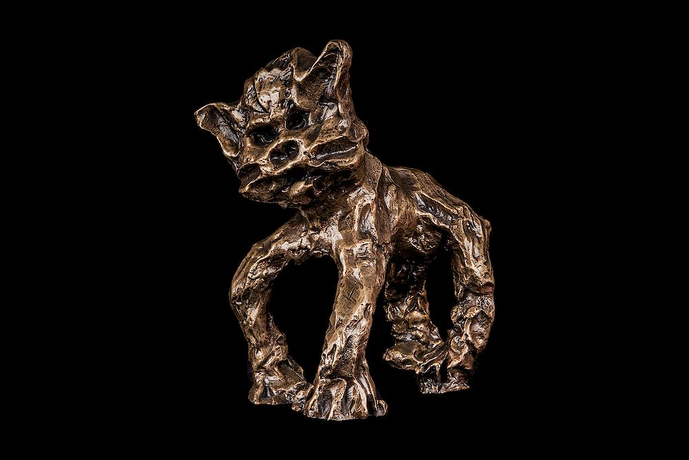 Appraisal: EVA RUSSIAN B EVA RUSSIAN B Untitled Cat bronze height