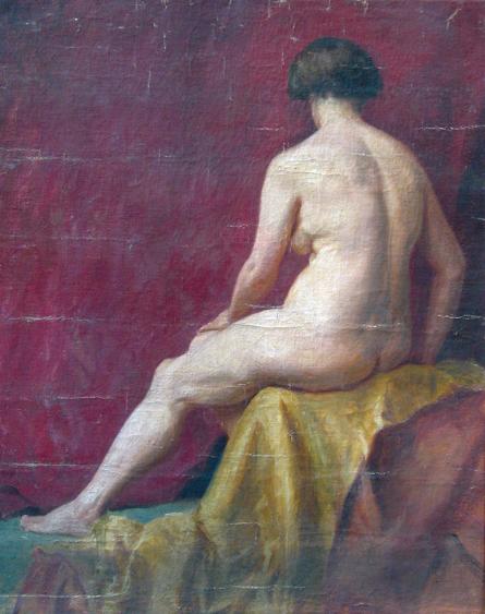 Appraisal: CHARLES SHANNON ARA A nude viewed from behind inscribed on