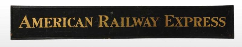 Appraisal: American Railway Express Sign Description Circa Bright gold leaf and