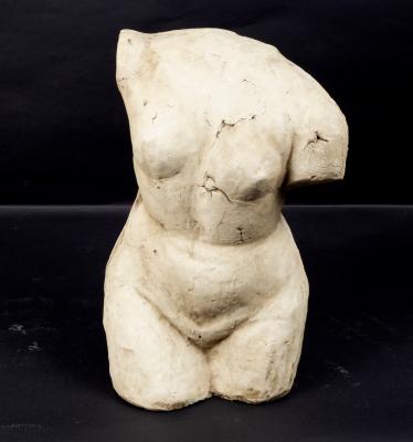 Appraisal: A plaster bust of a nude female torso cm high