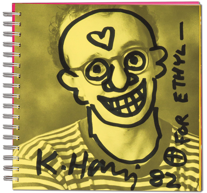 Appraisal: KEITH HARING American - Self Portrait for Ethyl Marker on