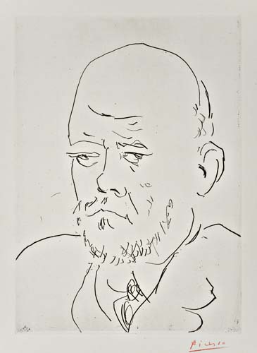 Appraisal: PABLO PICASSO Portrait de Vollard IV Etching circa x mm