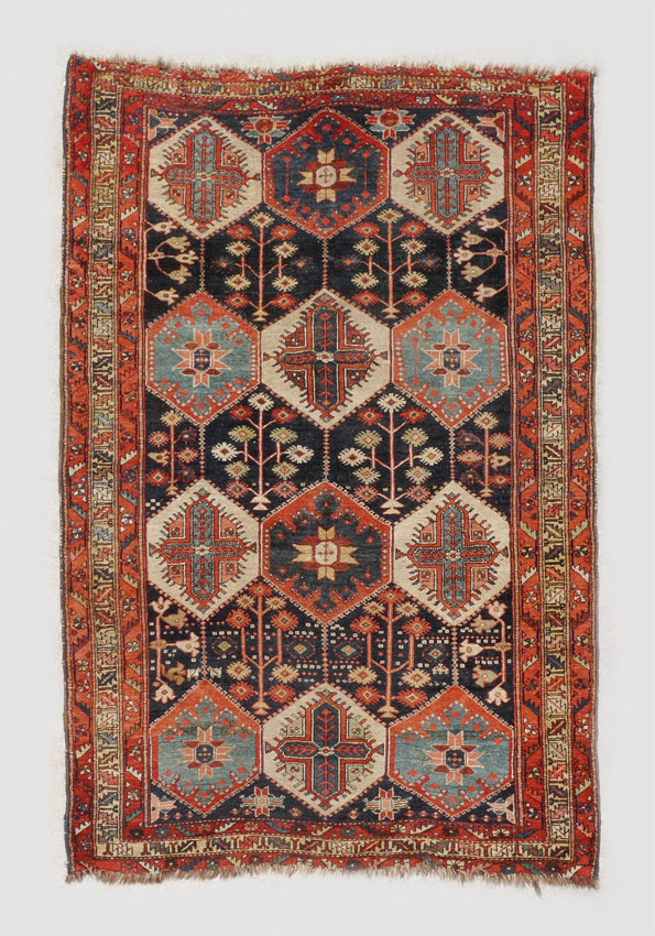 Appraisal: ANTIQUE CAUCASIAN OR N W PERSIAN HAND KNOTTED WOOL RUG