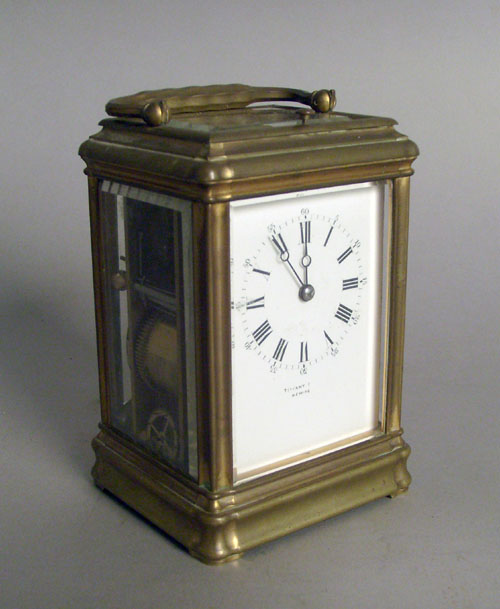 Appraisal: Carriage clock retailed by Tiffany Co h