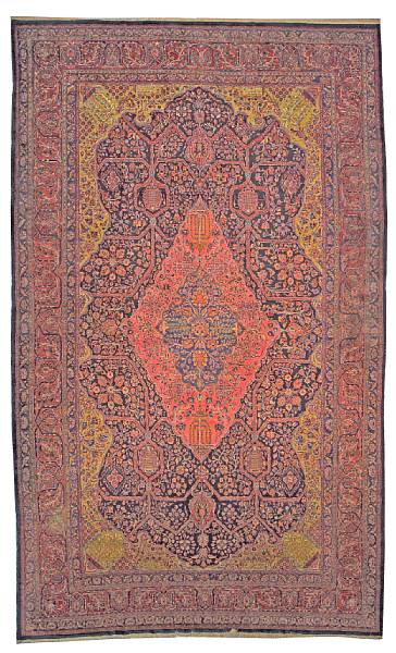 Appraisal: A Kerman carpet South Central Persia size approximately ft in