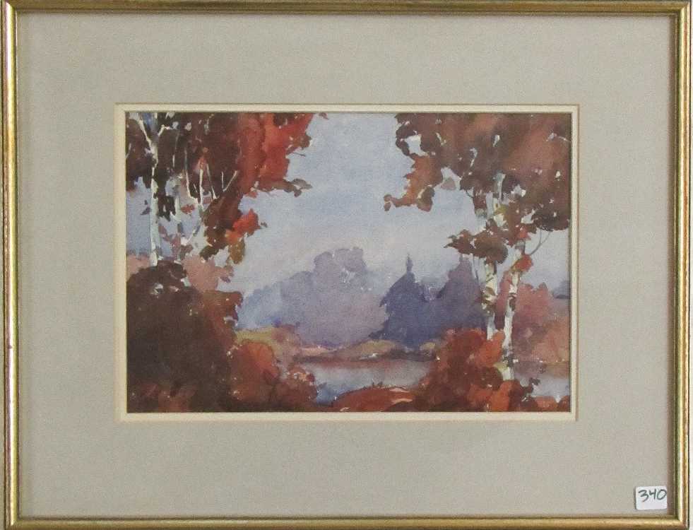 Appraisal: MERLIN ENABNIT WATERCOLOR ON PAPER Illinois Washington California - Autumn