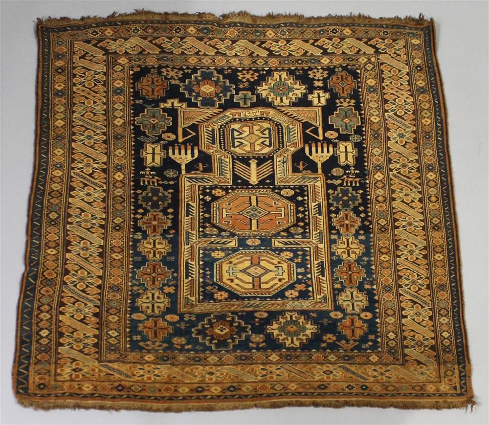 Appraisal: CAUCASIAN CHI CHI DESIGN WOOL PRAYER RUG SIGNED having a