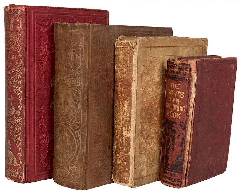 Appraisal: Four Antiquarian Boy s Books on Conjuring and Recreations Four