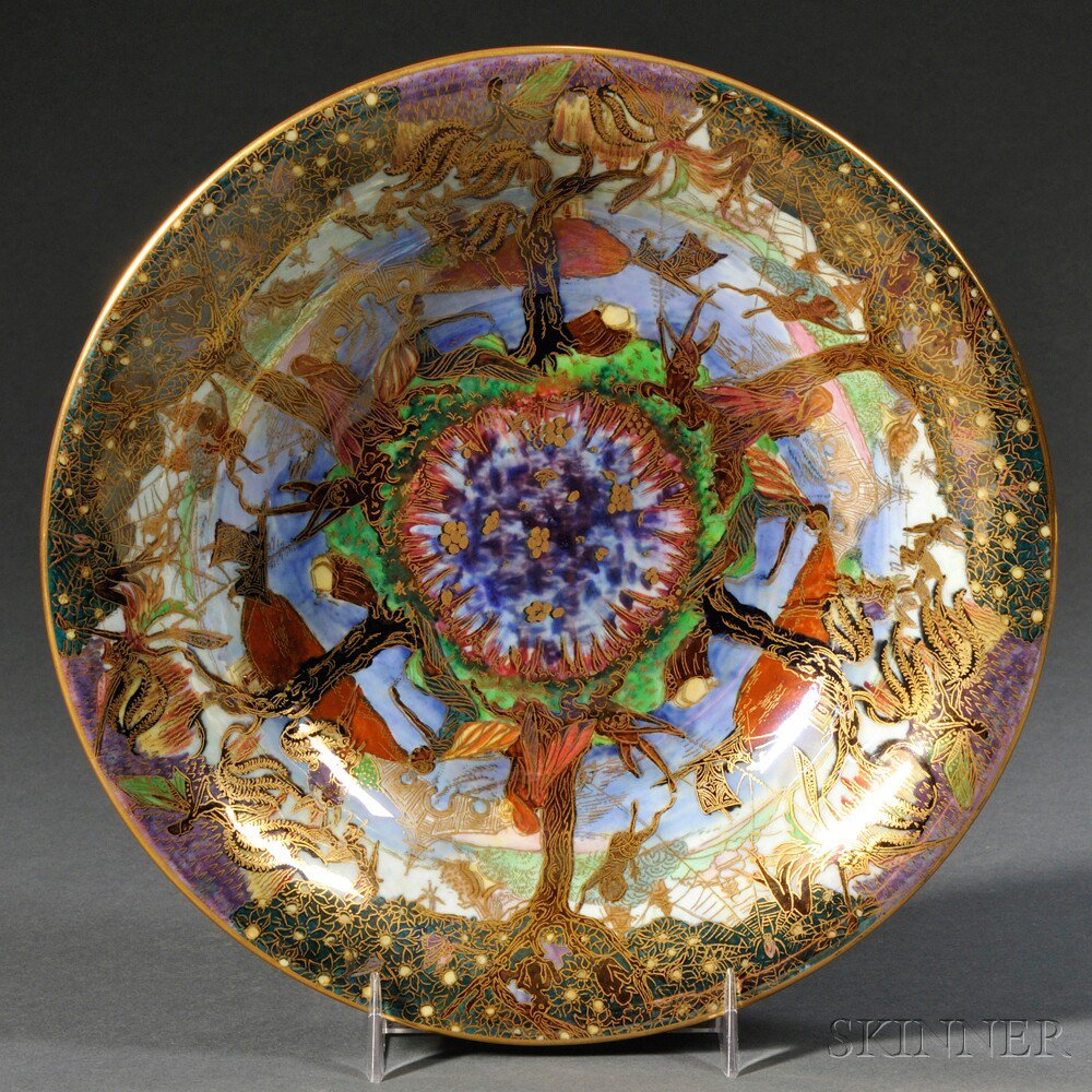 Appraisal: Wedgwood Fairyland Lustre Lily Tray England c pattern Z with