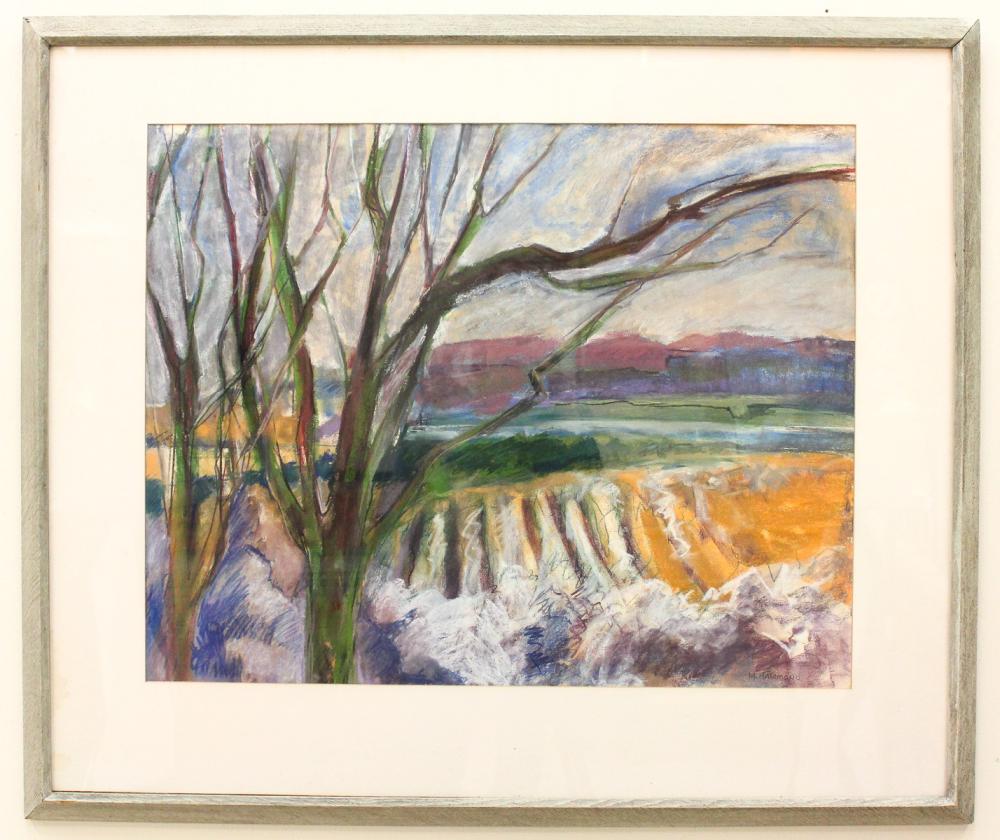 Appraisal: MARGE HAMMOND-FARNESS Oregon born oil pastel on paper View from