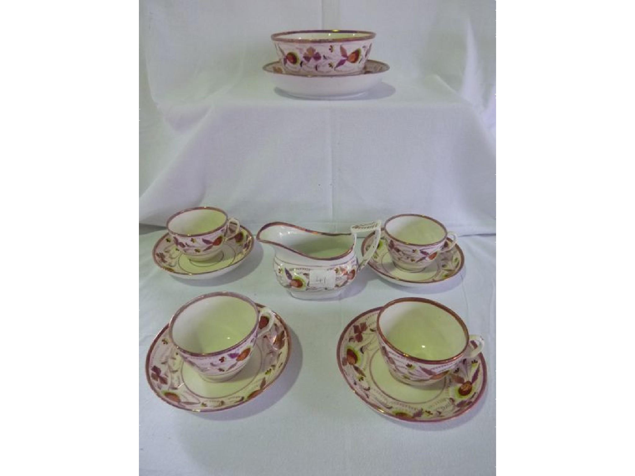 Appraisal: A th century part tea set in the Georgian style