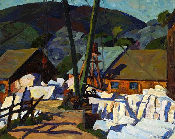 Appraisal: n a Jeanette Maxfield Lewis - The Marble Quarry signed