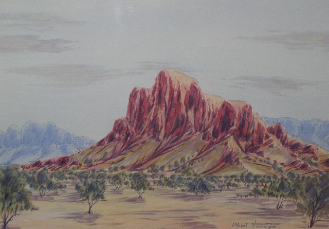 Appraisal: Albert Namatjira Junior Albert Namatjira Junior Untitled watercolour signed 'Albert