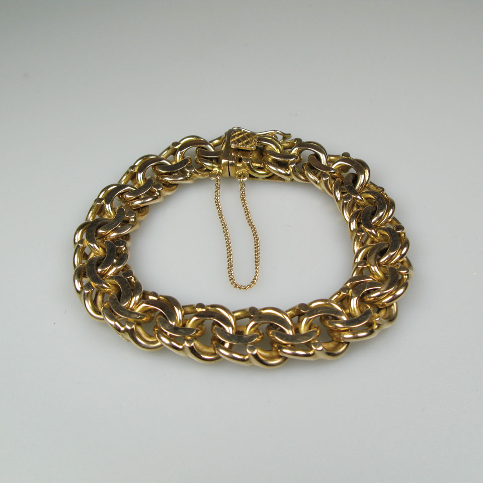 Appraisal: k Yellow Gold Double Curb Link Bracelet g