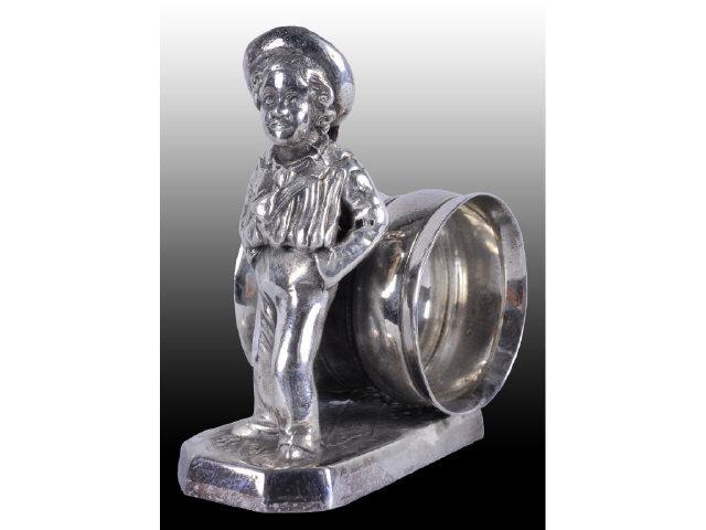 Appraisal: Sailor Boy Figural Napkin Ring Description Boy has hands in