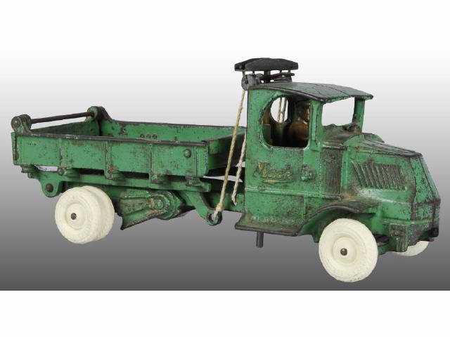 Appraisal: Cast Iron Arcade Mack T-Bar Dump Truck Toy Description Painted