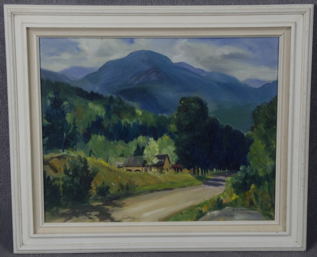 Appraisal: Charles C Counsell Oil on BoardCharles Clemmens Councell - Mountain