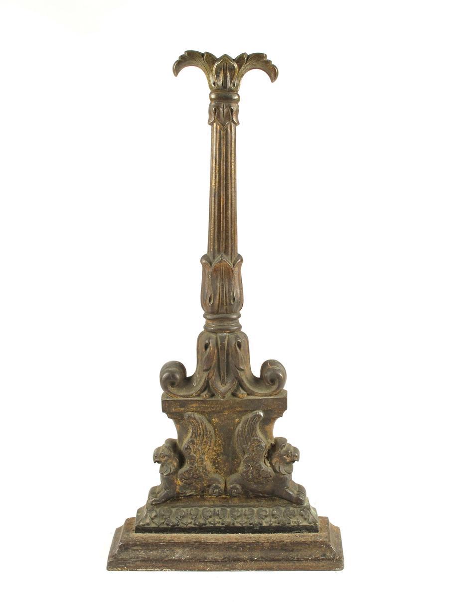 Appraisal: A William IV gilt bronze doorstop