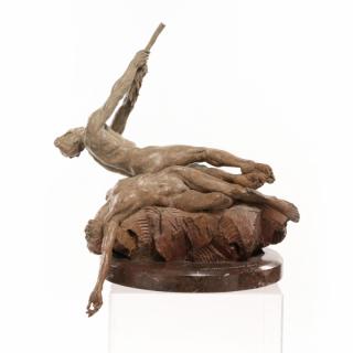 Appraisal: Richard MacDonald CA b Orpheo and Eurydice bronze signed and