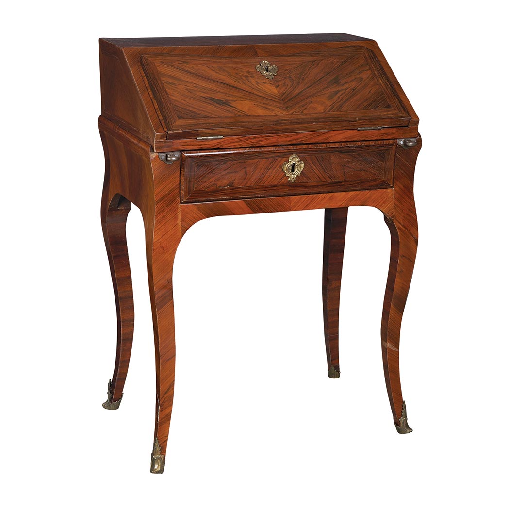 Appraisal: Louis XV Kingwood Diminutive Bureau en Pente Mid th century