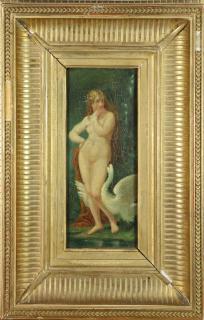 Appraisal: Painting Leda and the Swan French School th century Leda