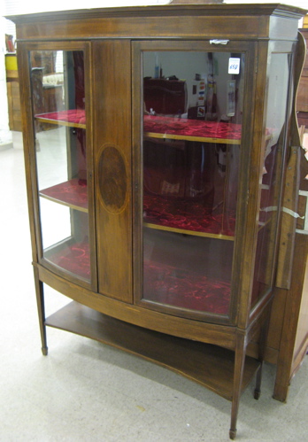 Appraisal: AN EDWARDIAN MAHOGANY CHINA CABINET George III revival c The