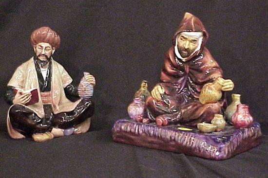 Appraisal: Royal Doulton figurines Omar Khayyam H N approx '' h