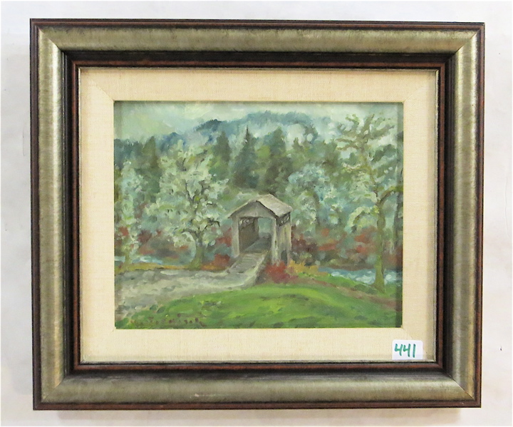 Appraisal: HEINZ FOEDISCH OIL ON CANVASBOARD Oregon Canada Germany - Landscape