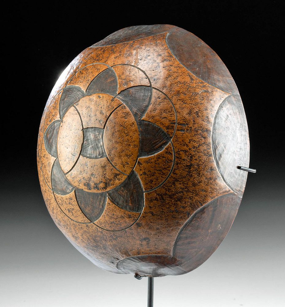 Appraisal: th C Fijian Ceremonial Gourd Cup Originally Listed At Polynesia