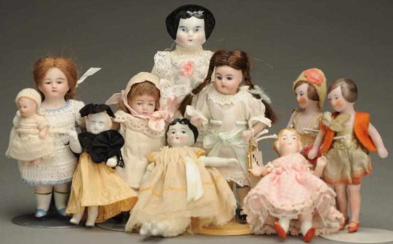 Appraisal: Lot of Small Antique Dolls All are German Two all