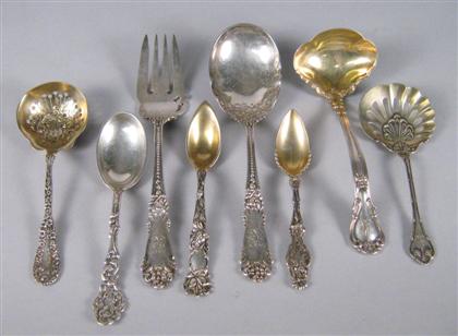 Appraisal: Assorted American sterling silver flatware Comprising a Reed Barton 'La