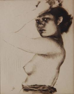 Appraisal: John Kelly etching John Kelly American - - ''Konani Hawaii''-