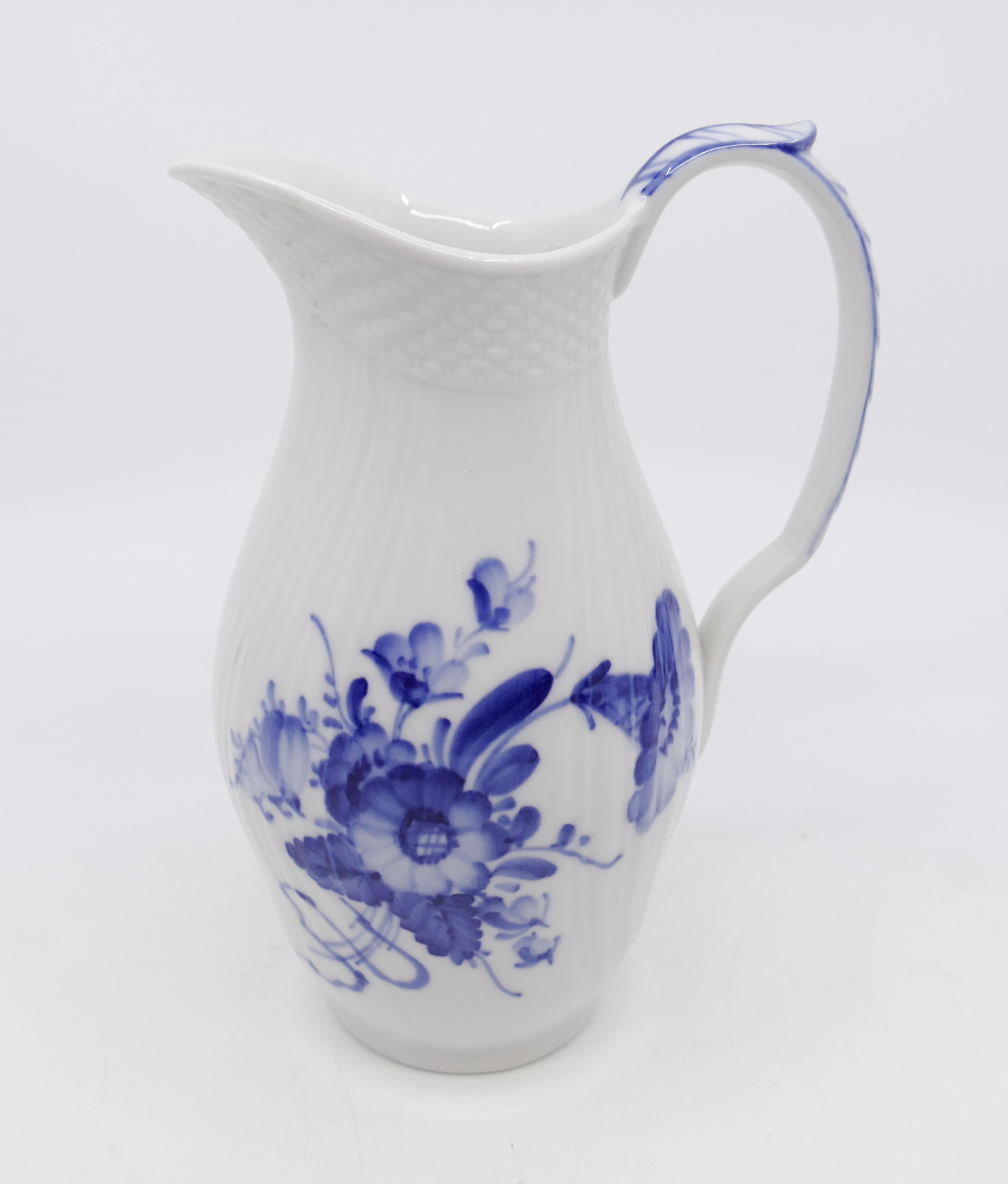 Appraisal: Royal Copenhagen Blue Flowers Curved Porcelain Small oz Pitcher Excellent