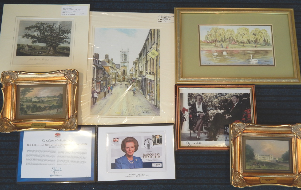 Appraisal: A collection of Lincolnshire related items to include a photograph