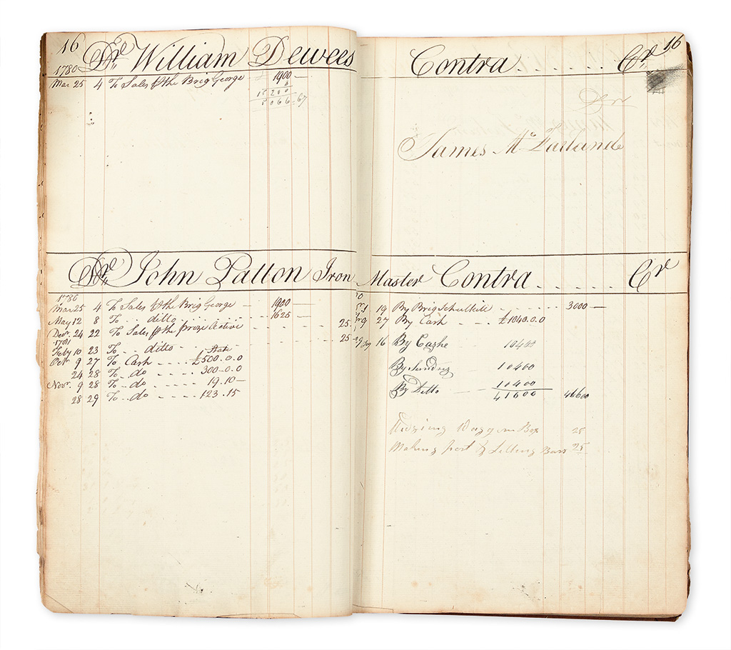 Appraisal: AMERICAN REVOLUTION-- Ledger of a privateer investor and merchant extant