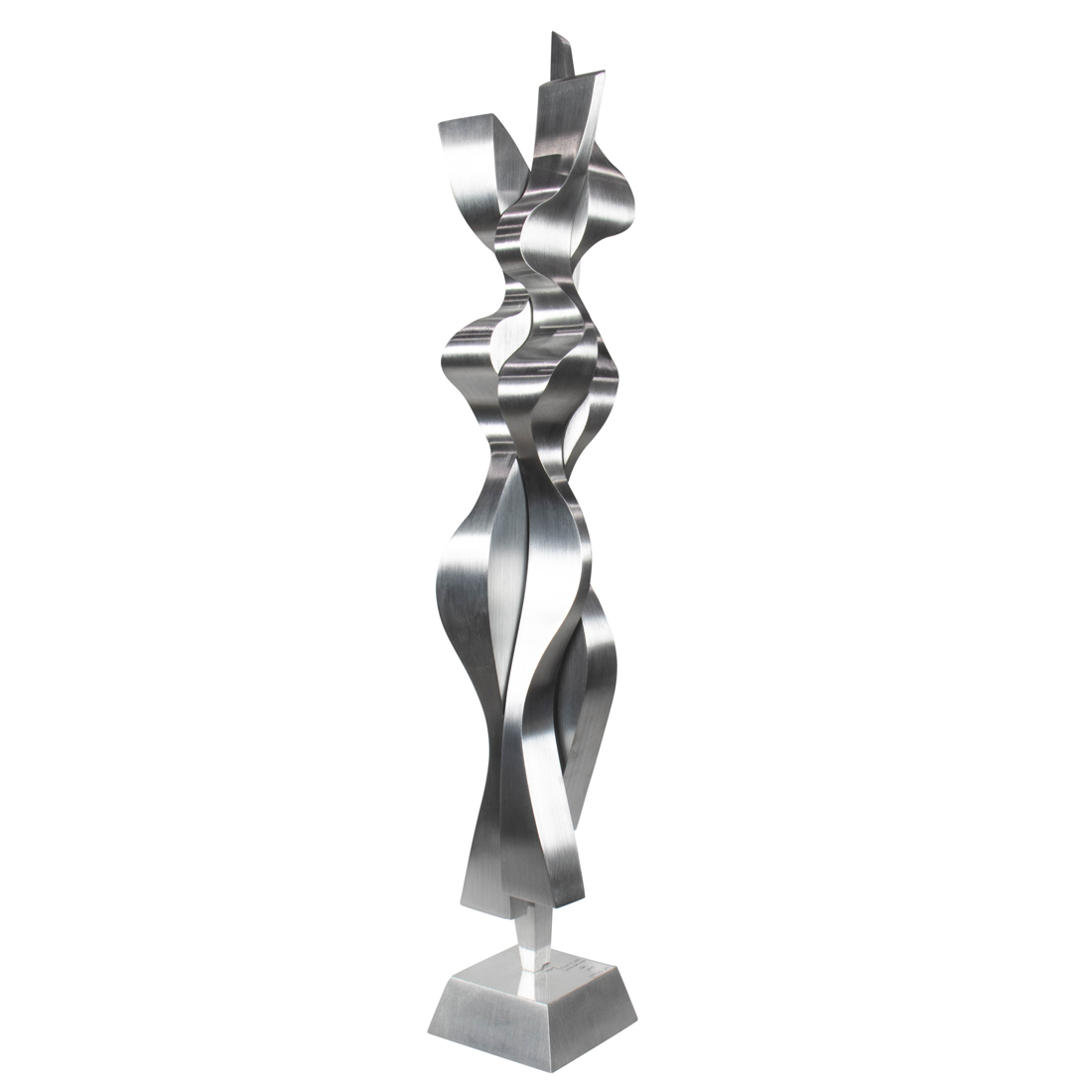 Appraisal: SCULPTURE LYLE LONDON Lyle London American b Untitled brushed aluminum