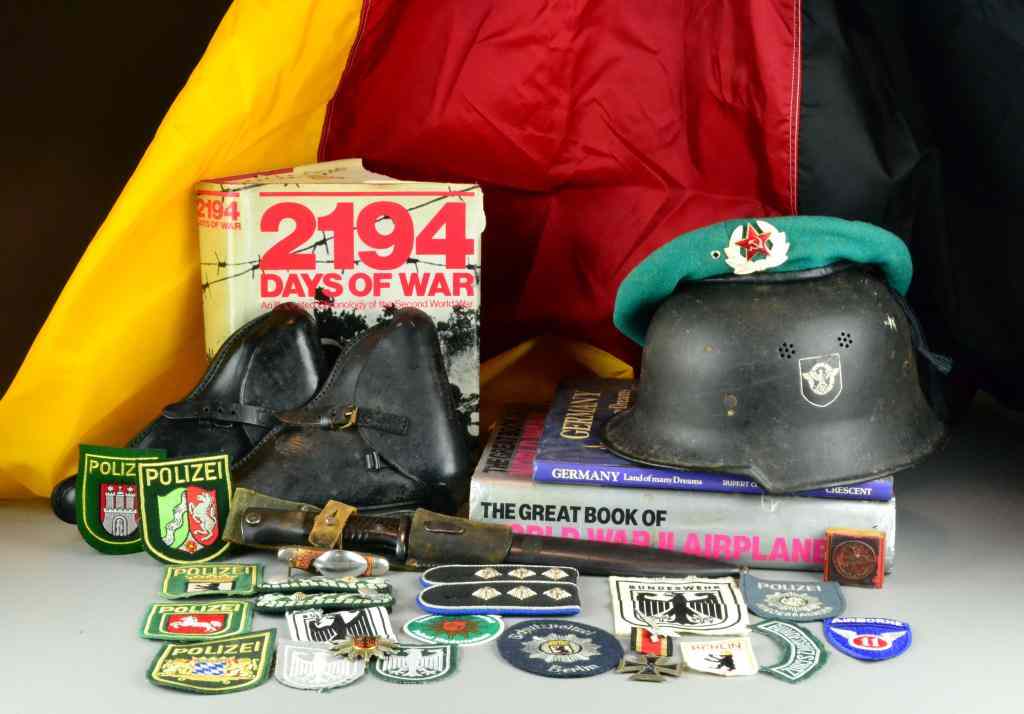 Appraisal: Pcs Military Lot - Incl Nazi Helmet MedalIncluding a Nazi