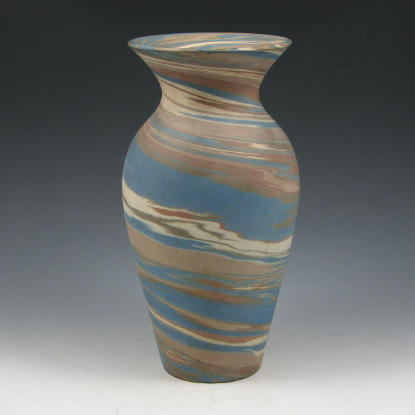 Appraisal: Niloak Mission Swirl vase Marked with impressed Niloak mark There