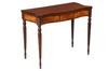 Appraisal: CARD TABLE - New Hampshire Sheraton period serpentine front shaped