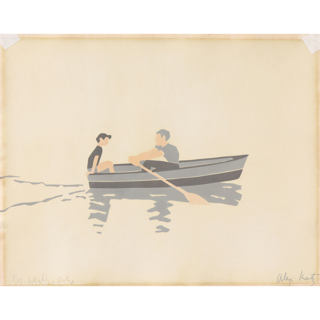 Appraisal: PRINT ALEX KATZ Alex Katz American b Rowboat screenprint pencil