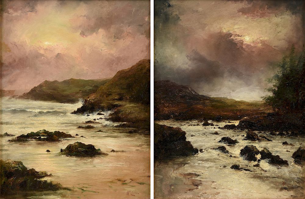 Appraisal: JAMES ANDREW MCCOLVIN British - A PAIR OF PAINTINGS Newcastle