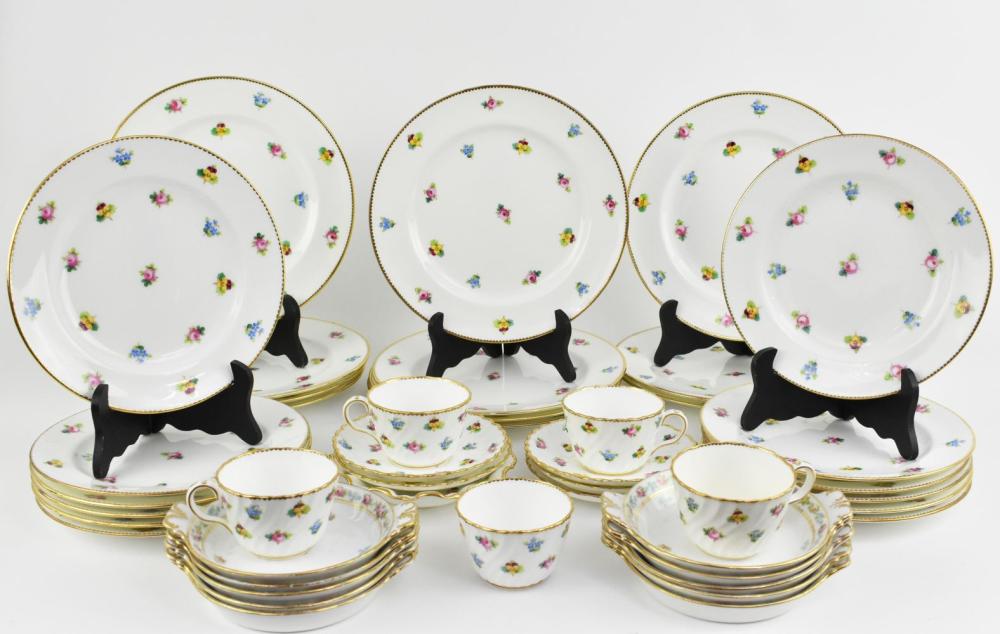 Appraisal: TEN LIMOGES FOLIATE PORCELAIN DESSERT BOWLSFrance Early to mid th