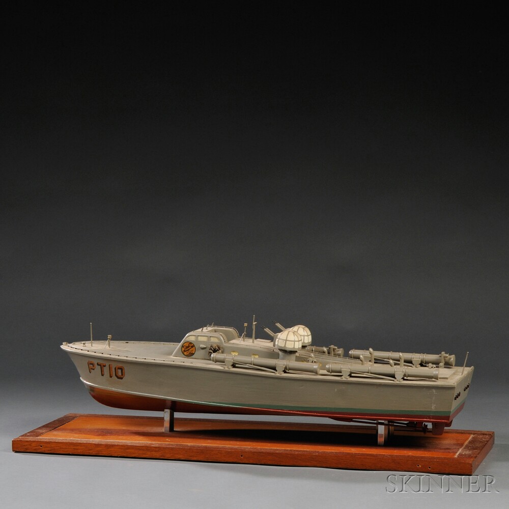 Appraisal: Scale Model of a PT- Navy Boat America th century