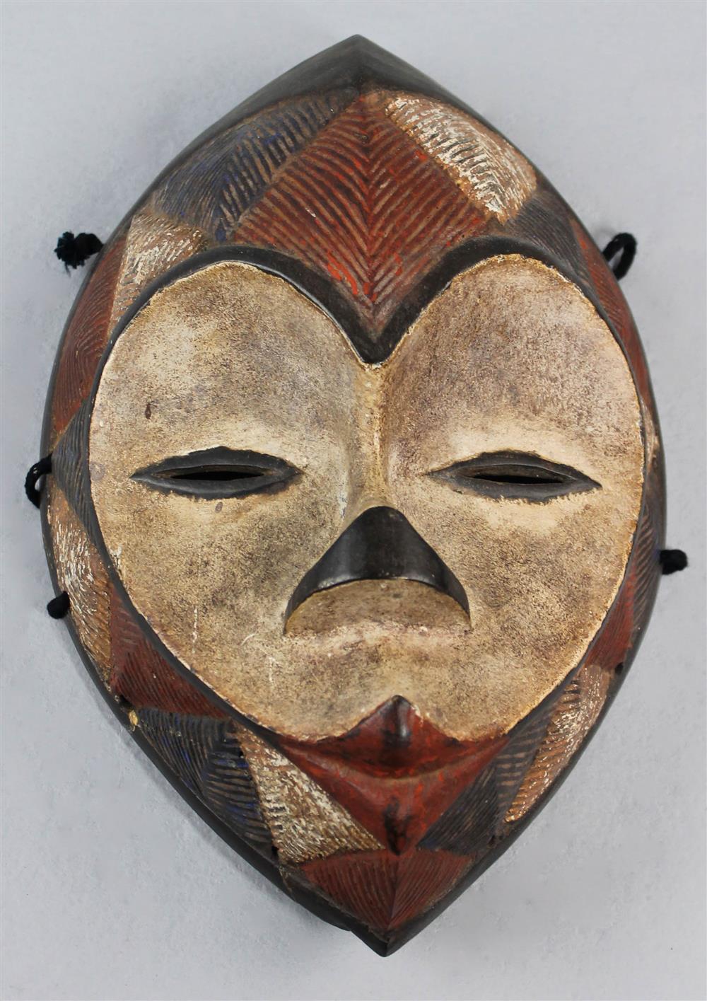 Appraisal: SUKU OR HOLO DEMOCRATIC REPUBLIC OF CONGO POLYCHROME DECORATED MASK