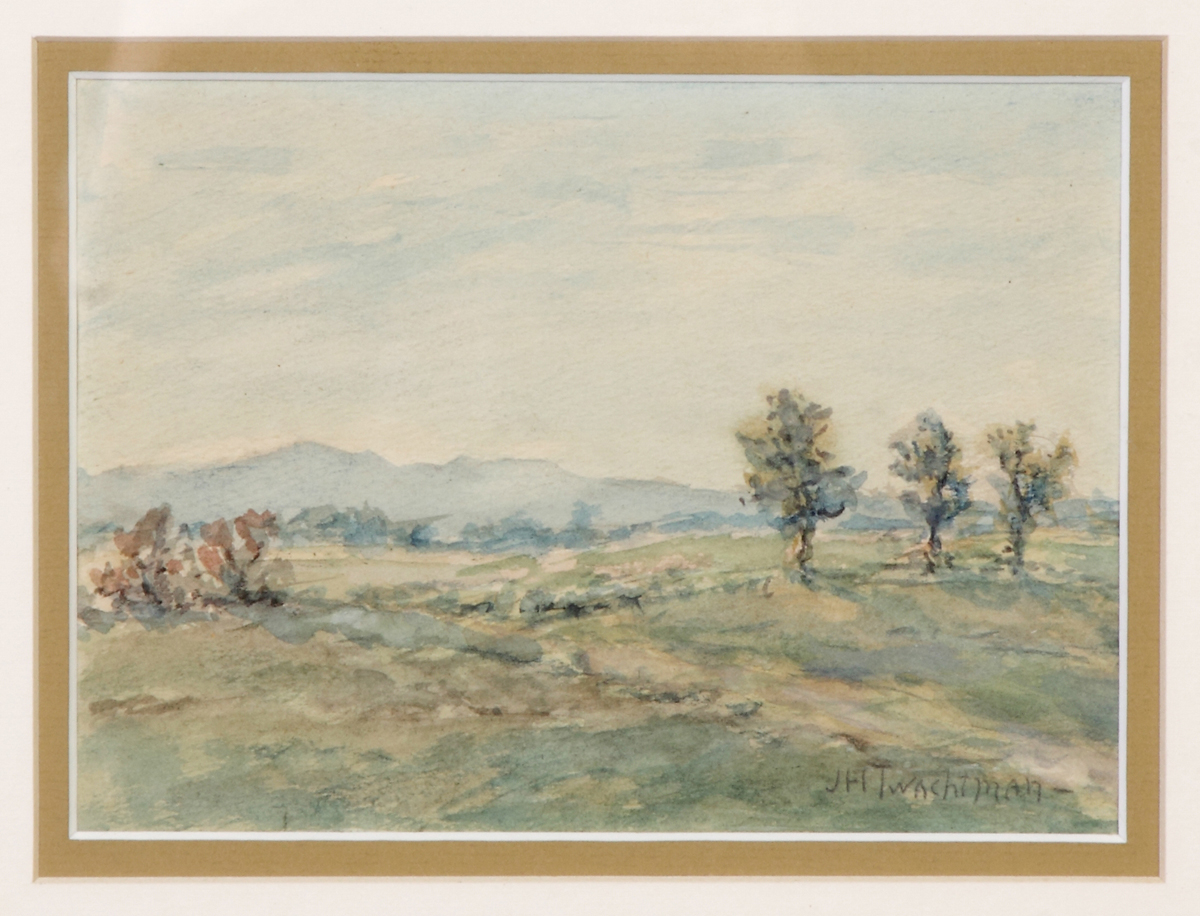 Appraisal: John Twachtman American - Landscape Sgn Lower right Watercolor