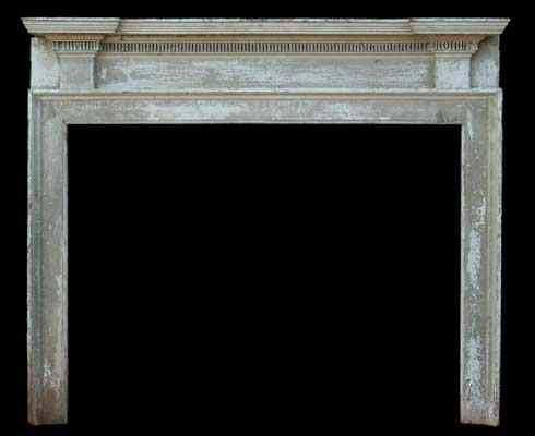 Appraisal: An American Federal Painted Pine Fireplace Surround circa having a