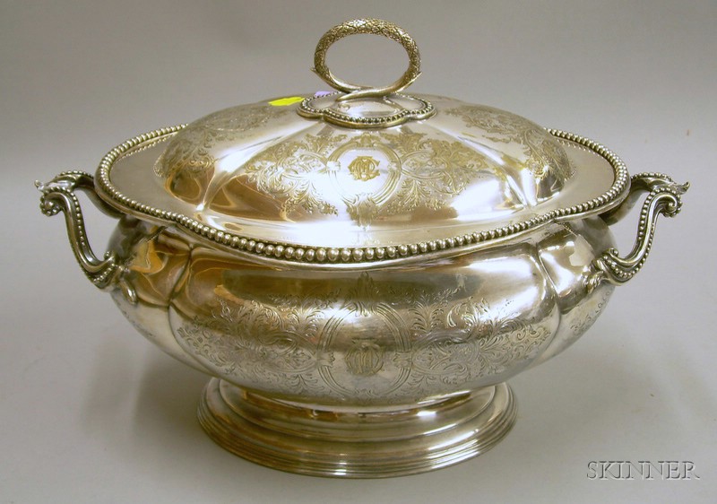 Appraisal: Elkington Silver Plated Tureen wd in