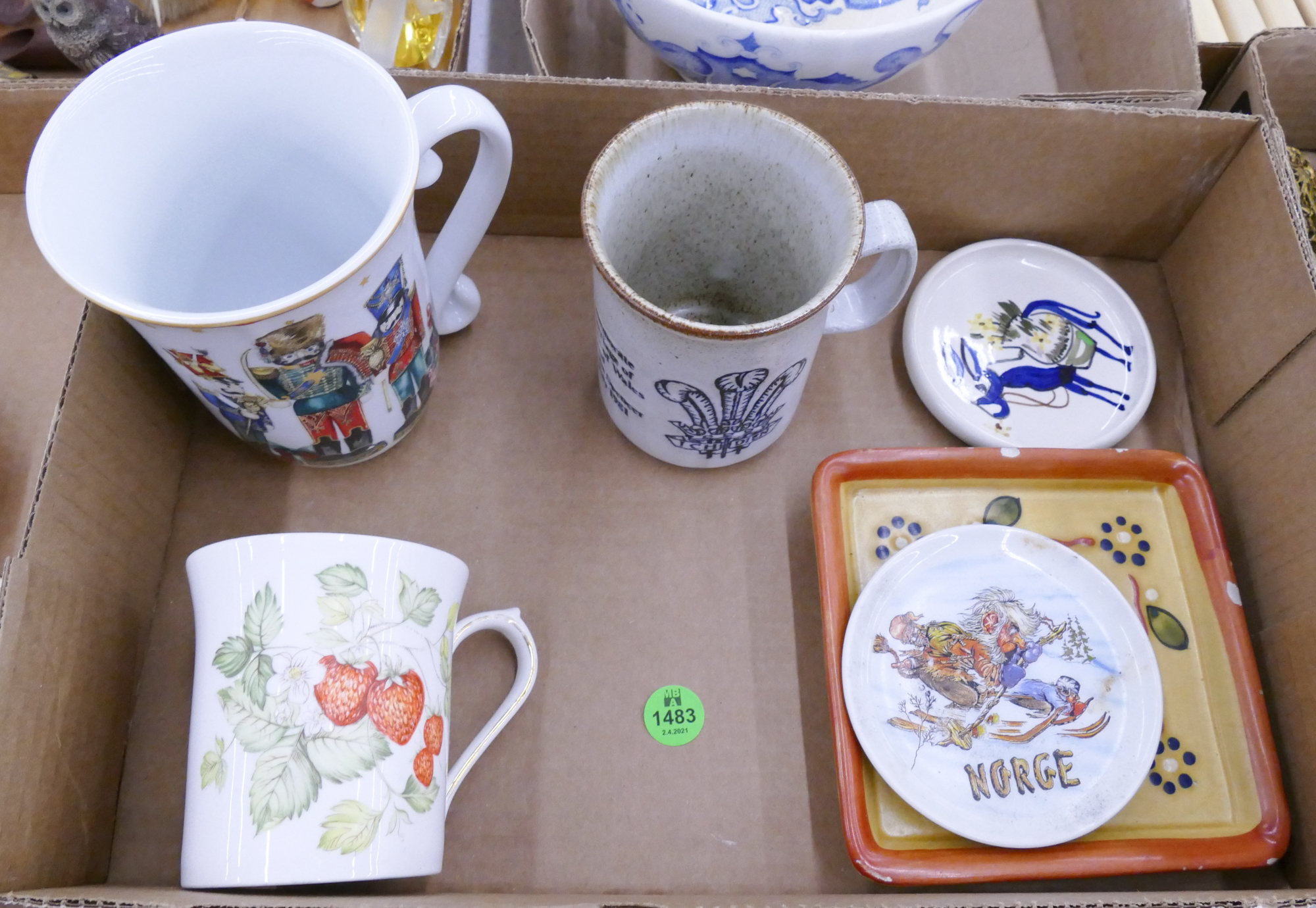 Appraisal: Box Bone China Mug Etc