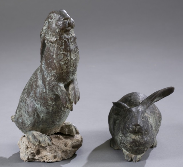 Appraisal: Brenda Putnam American New York - Two Rabbits Bronze One